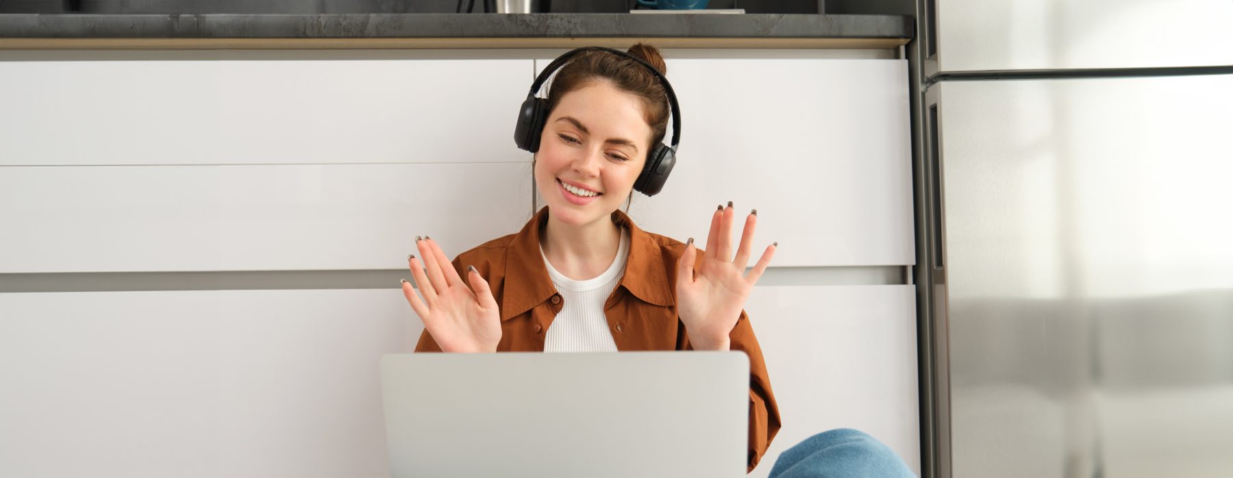Student joining an online lesson